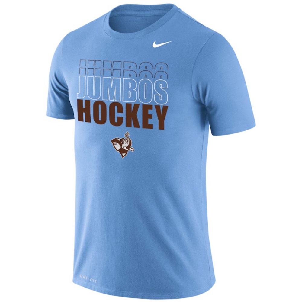 NWOT- Tufts University Jumbos Nike Legend S/S Tee Hockey.